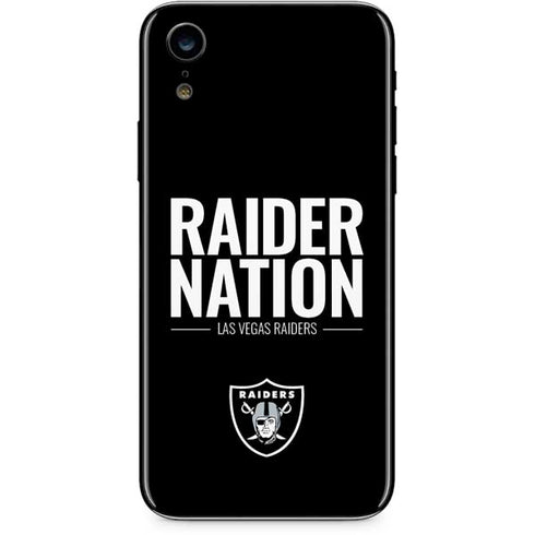 NFL Las Vegas Raiders Team Motto iPhone XR Skin