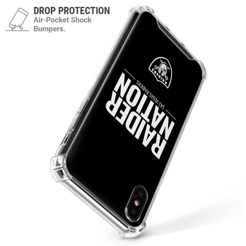 NFL Las Vegas Raiders Team Motto iPhone XS Max Clear Case
