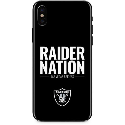 NFL Las Vegas Raiders Team Motto iPhone XS Skin