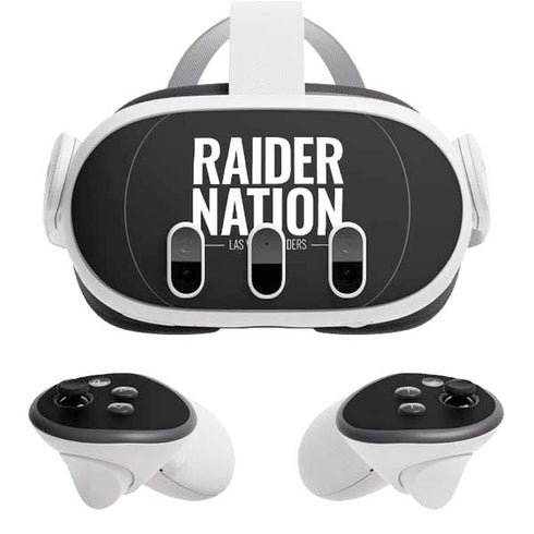 NFL Las Vegas Raiders Team Motto Meta Quest 3 Skin
