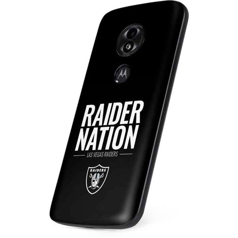 NFL Las Vegas Raiders Team Motto Moto E5 Play Skin