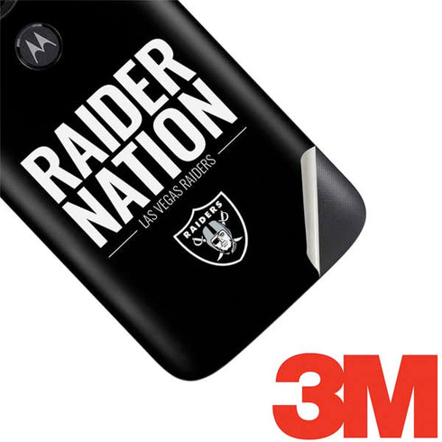 NFL Las Vegas Raiders Team Motto Moto E5 Play Skin