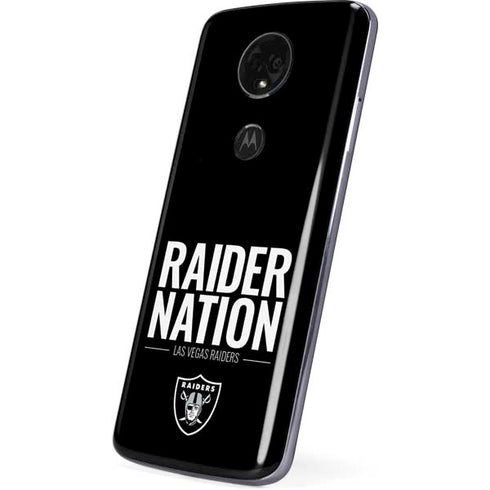 NFL Las Vegas Raiders Team Motto Moto E5 Plus Skin