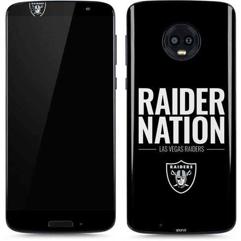 NFL Las Vegas Raiders Team Motto Moto G6 Skin