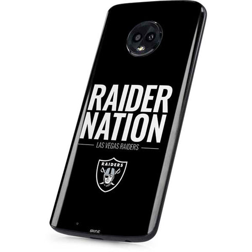 NFL Las Vegas Raiders Team Motto Moto G6 Skin