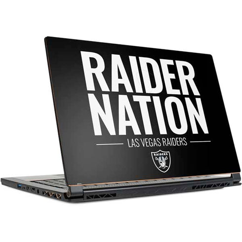 NFL Las Vegas Raiders Team Motto MSI GS65 Stealth Laptop Skin