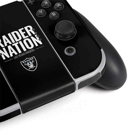 NFL Las Vegas Raiders Team Motto Nintendo Switch OLED (2021) Skin