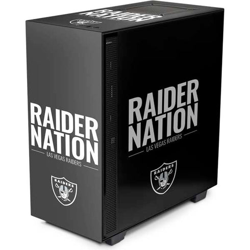 NFL Las Vegas Raiders Team Motto NZXT H510 Compact ATX Mid-Tower Case Skin