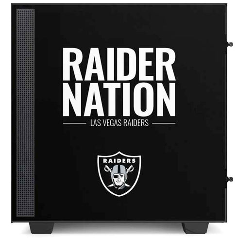 NFL Las Vegas Raiders Team Motto NZXT H510 Compact ATX Mid-Tower Case Skin