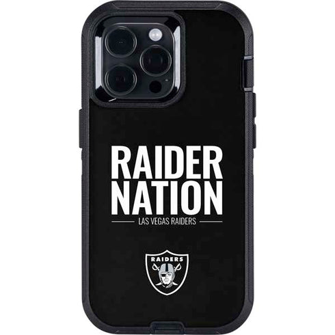 NFL Las Vegas Raiders Team Motto Otterbox Defender iPhone Skin