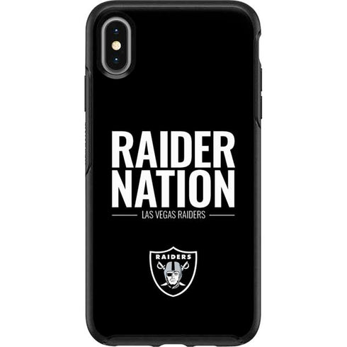 NFL Las Vegas Raiders Team Motto Otterbox Symmetry iPhone Skin
