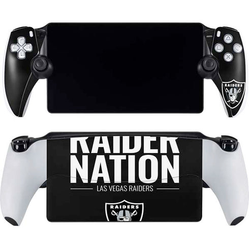 NFL Las Vegas Raiders Team Motto PlayStation Portal Remote Player Skin