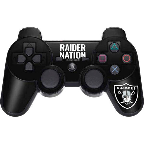 NFL Las Vegas Raiders Team Motto PS3 Dual Shock wireless controller Skin