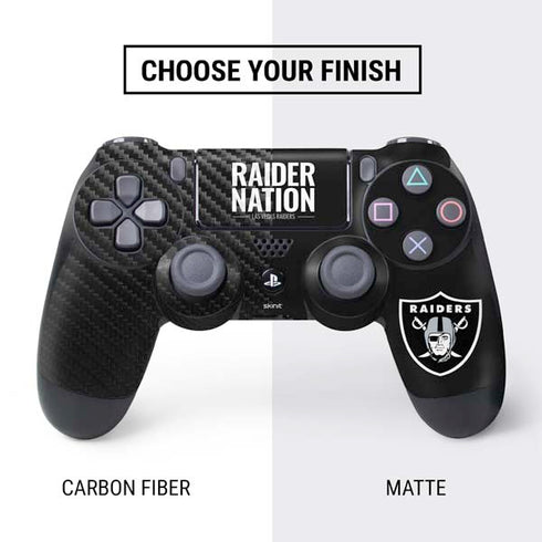 NFL Las Vegas Raiders Team Motto PS4 Controller Skin