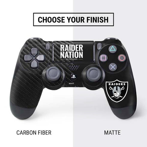 NFL Las Vegas Raiders Team Motto PS4 Pro/Slim Controller Skin