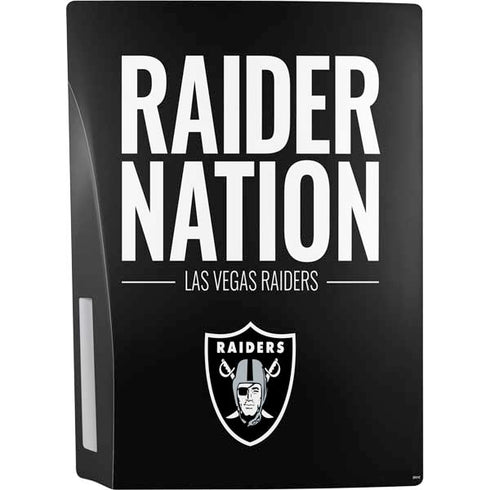 NFL Las Vegas Raiders Team Motto PS5 Console Skin