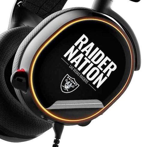 NFL Las Vegas Raiders Team Motto SteelSeries Arctis 5 Skin