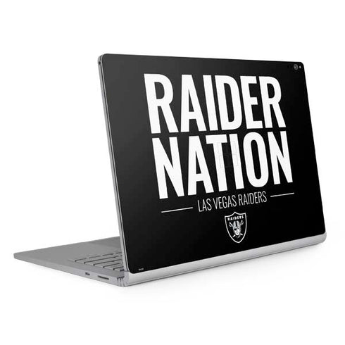 NFL Las Vegas Raiders Team Motto Surface Book 2 15in Skin
