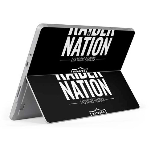 NFL Las Vegas Raiders Team Motto Surface Go Skin