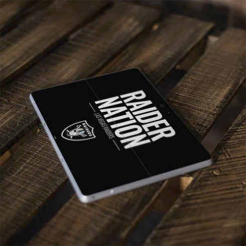 NFL Las Vegas Raiders Team Motto Surface Go Skin