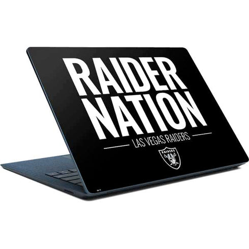 NFL Las Vegas Raiders Team Motto Surface Laptop Skin