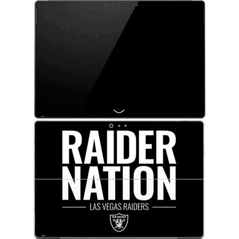 NFL Las Vegas Raiders Team Motto Surface Pro 4 Skin