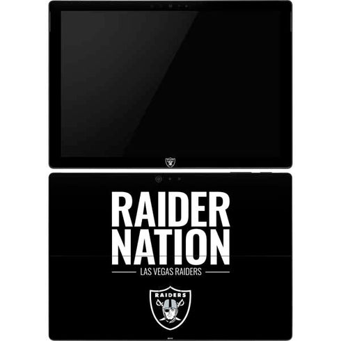 NFL Las Vegas Raiders Team Motto Surface Pro 6 Skin