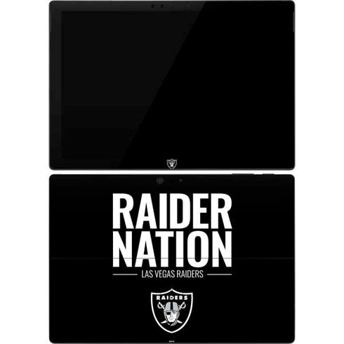 NFL Las Vegas Raiders Team Motto Surface Pro 7 Skin