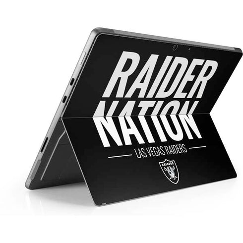 NFL Las Vegas Raiders Team Motto Surface Pro 8 Skin