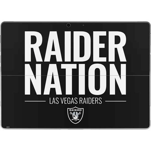 NFL Las Vegas Raiders Team Motto Surface Pro 9 Skin