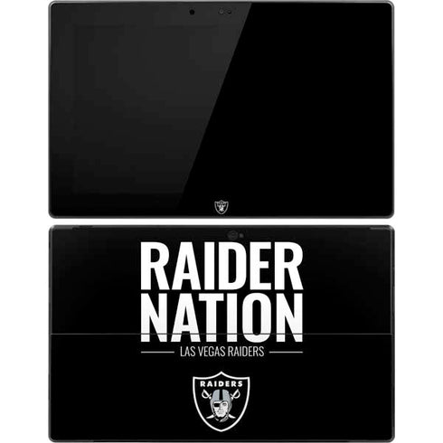 NFL Las Vegas Raiders Team Motto Surface Pro Tablet Skin
