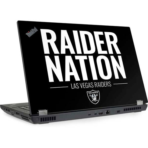 NFL Las Vegas Raiders Team Motto Lenovo ThinkPad Skin