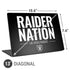 NFL Las Vegas Raiders Team Motto Universal Laptop 13in (10.6 x 7.6in) Skin