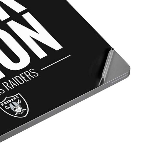 NFL Las Vegas Raiders Team Motto Universal Laptop 14in (11.4 x 8.2in) Skin