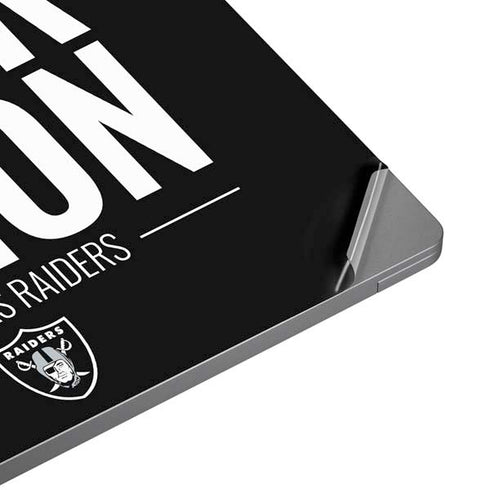 NFL Las Vegas Raiders Team Motto Universal Laptop 16.6in (13.4 x 9.7in) Skin
