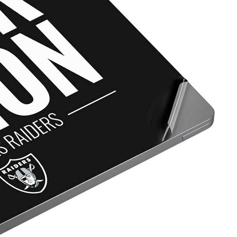 NFL Las Vegas Raiders Team Motto Universal Laptop 18in (14.6 x 10.6in) Skin