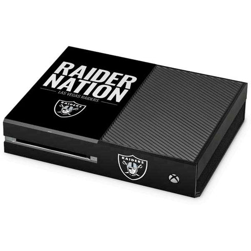 NFL Las Vegas Raiders Team Motto Xbox One Console Skin