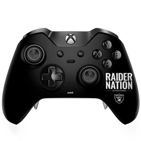NFL Las Vegas Raiders Team Motto Xbox One Elite Controller Skin