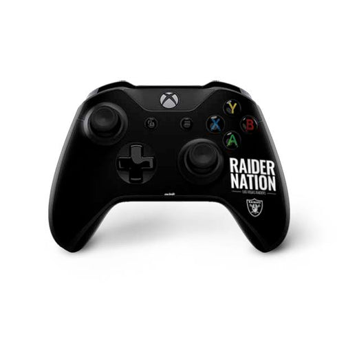 NFL Las Vegas Raiders Team Motto Xbox One X Controller Skin