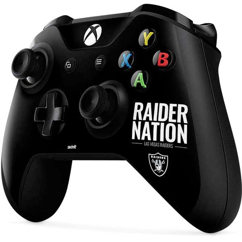 NFL Las Vegas Raiders Team Motto Xbox One X Controller Skin