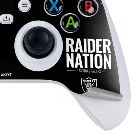 NFL Las Vegas Raiders Team Motto Xbox Series S Controller Skin