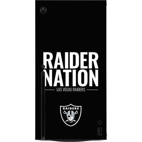 NFL Las Vegas Raiders Team Motto Xbox Series X Console Skin