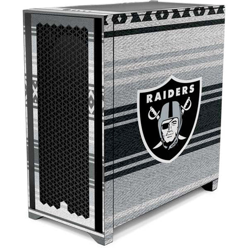 NFL Las Vegas Raiders Trailblazer Corsair 4000D Tempered Glass Mid-Tower ATX Case Skin