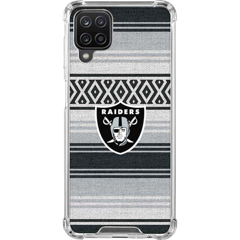 NFL Las Vegas Raiders Trailblazer Galaxy A12 Clear Case