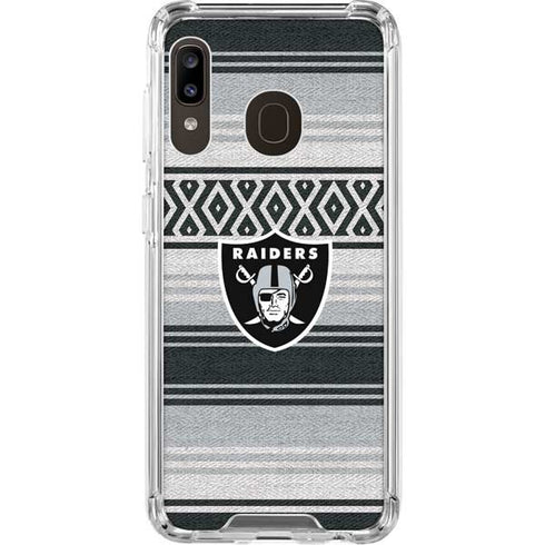 NFL Las Vegas Raiders Trailblazer Galaxy A30 Clear Case
