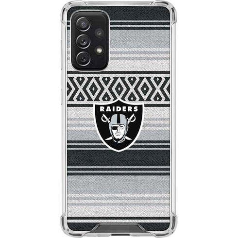 NFL Las Vegas Raiders Trailblazer Galaxy A72 5G Clear Case