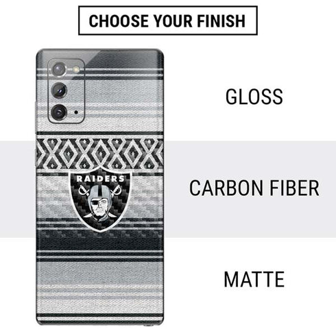 NFL Las Vegas Raiders Trailblazer Galaxy Note20 5G Skin