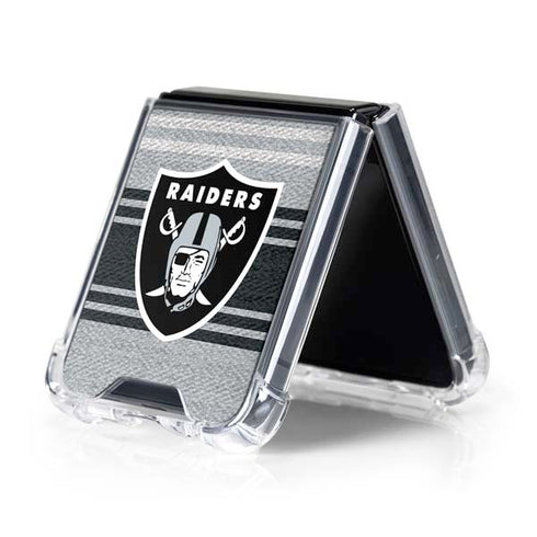 NFL Las Vegas Raiders Trailblazer Galaxy Z Flip5 5G Clear Case
