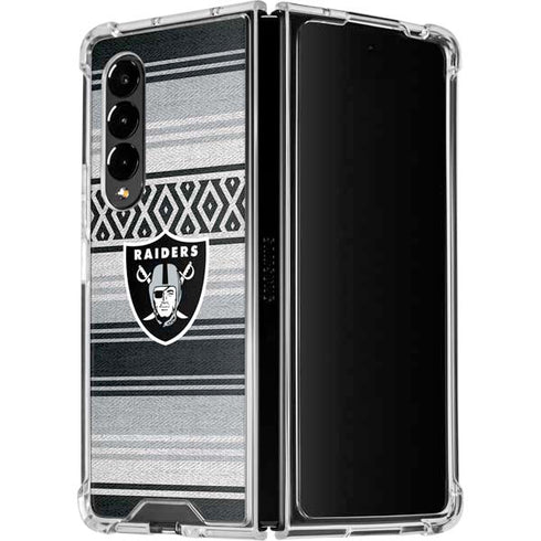 NFL Las Vegas Raiders Trailblazer Galaxy Z Fold4 5G Clear Case