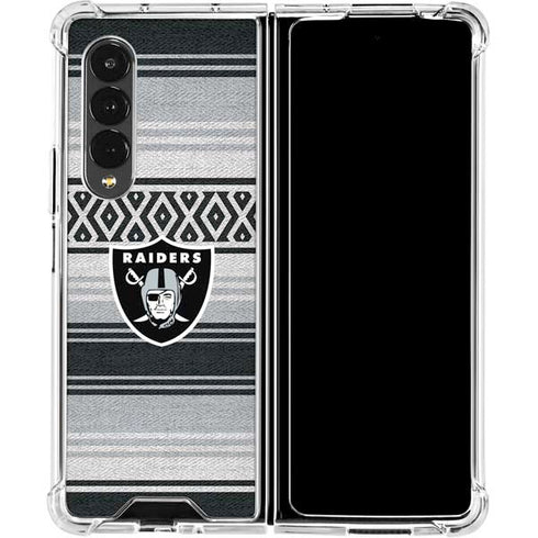 NFL Las Vegas Raiders Trailblazer Galaxy Z Fold4 5G Clear Case